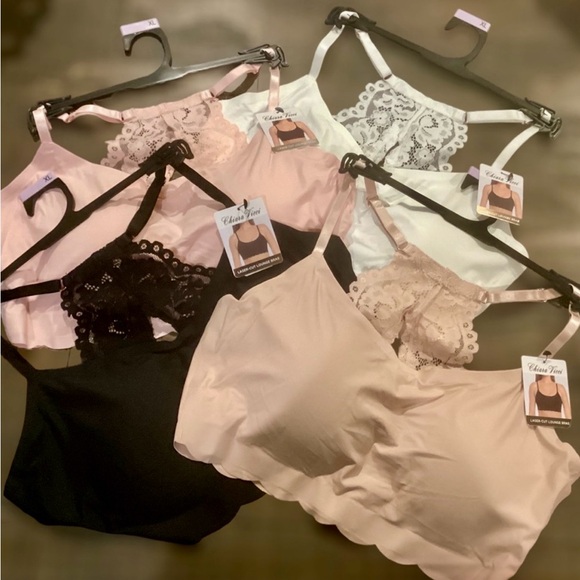Chiara Vicci Other - Back in stock! 🌸 2 PACK LOUNGE BRAS Laser Cut Lace